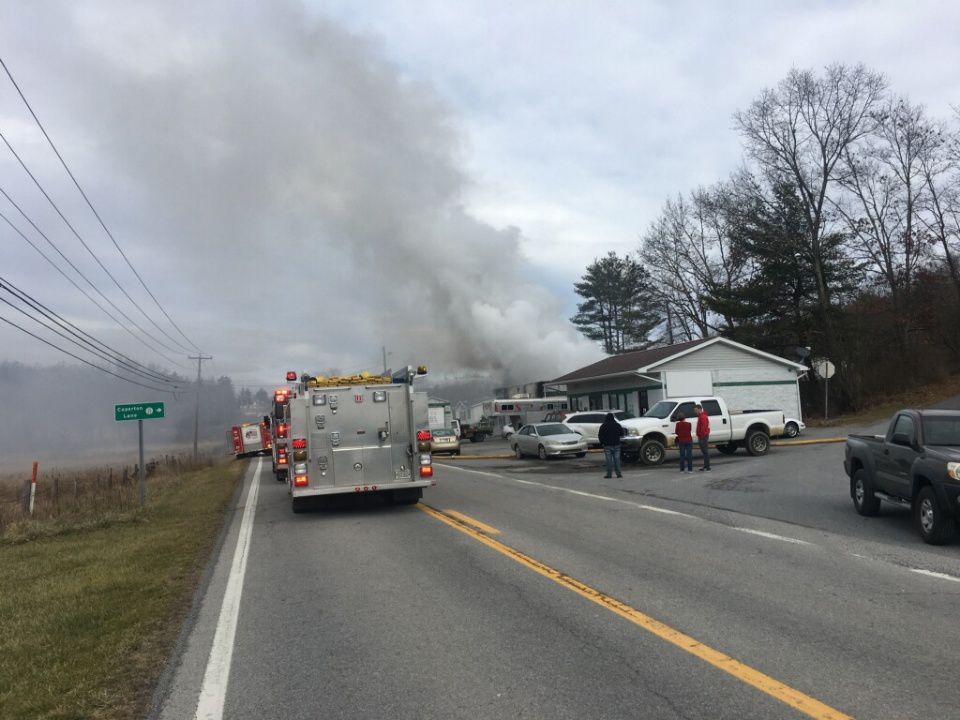 Structure fire ...